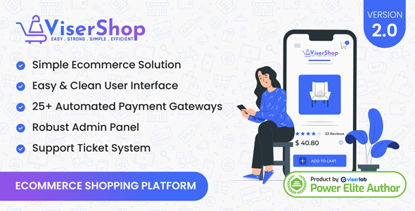 ViserShop - Simple Laravel E-commerce Platform